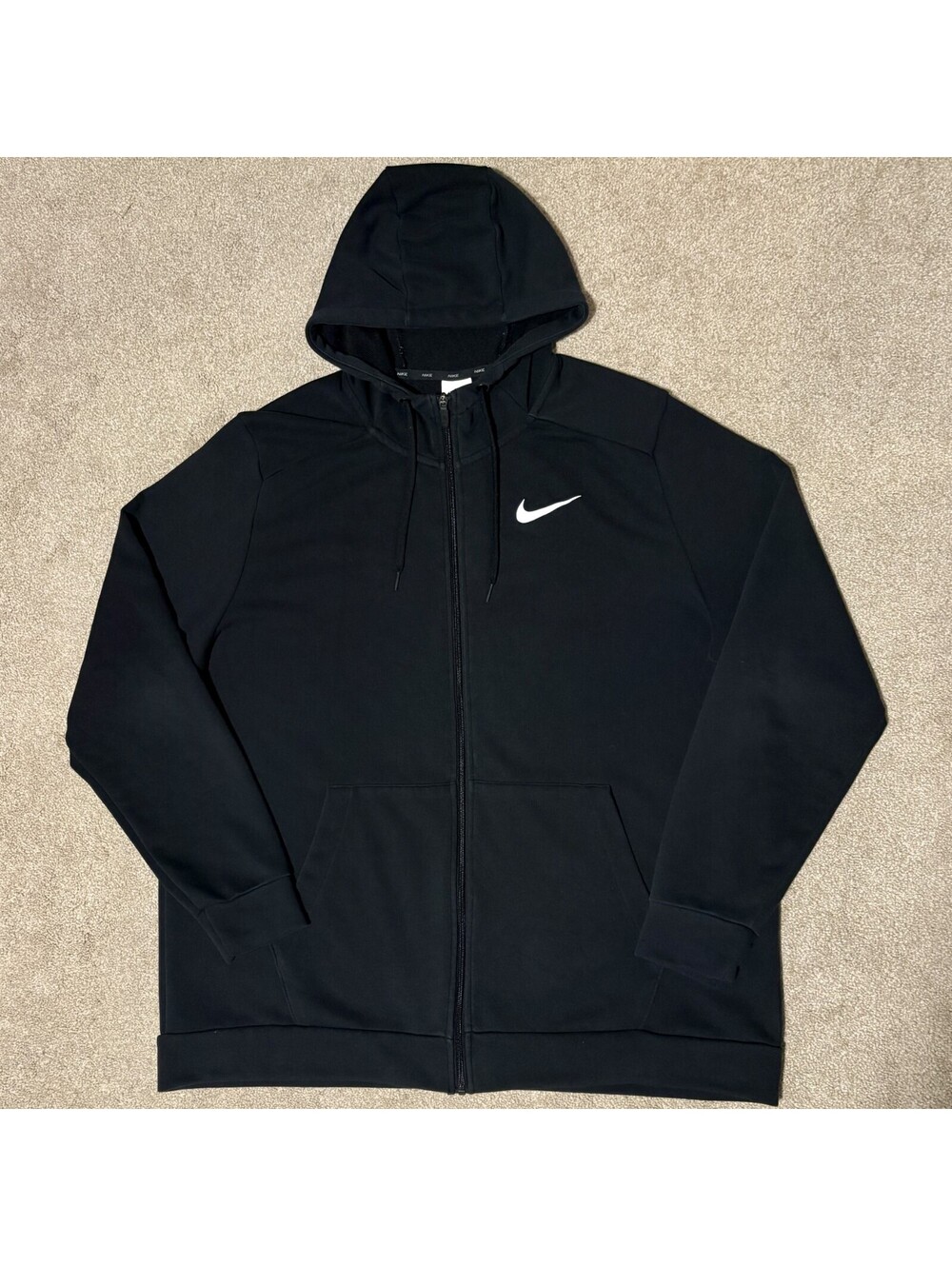Nike Pro Dri-Fit Training Full Zip Hoodie Men’s XL Black Jacket CZ6376-010